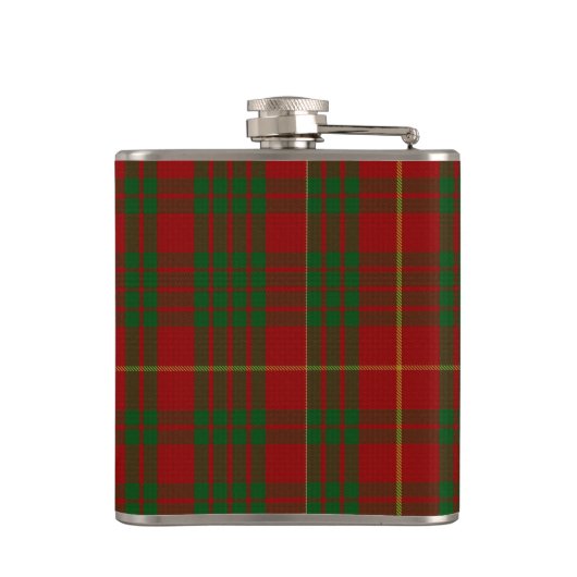 Monogramed Clan Cameron Tartan Plaid Flask Heupfles (Achterkant)