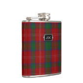 Monogramed Clan Chisholm Tartan Pset Flask Heupfles (Rechts)