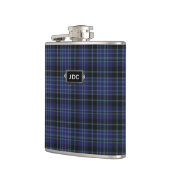Monogramed Clan Clark Tartan Pset Flask Heupfles (Links)