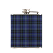 Monogramed Clan Clark Tartan Pset Flask Heupfles (Achterkant)
