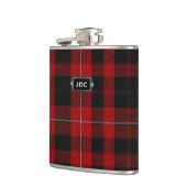 Monogramed Clan Cunningham Tartan Pset Flask Heupfles (Links)