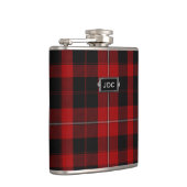 Monogramed Clan Cunningham Tartan Pset Flask Heupfles (Rechts)