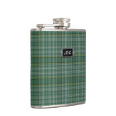 Monogramed Clan Currie Tartan Pset Flask Heupfles (Rechts)