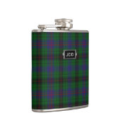 Monogramed Clan Davidson Tartan Plotselfles Heupfles (Rechts)