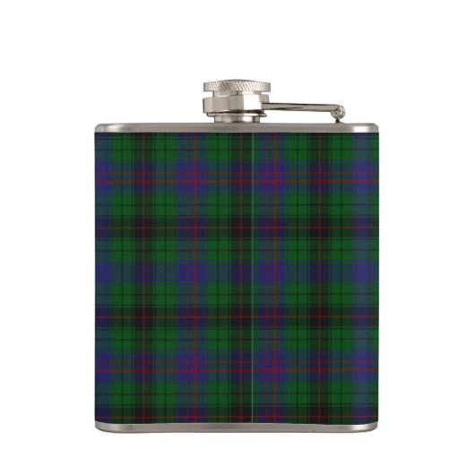 Monogramed Clan Davidson Tartan Plotselfles Heupfles (Achterkant)