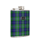 Monogramed Clan Douglas Tartan Pset Flask Heupfles (Rechts)
