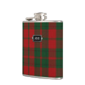 Monogramed Clan Drummond Tartan Pset Flask Heupfles (Links)