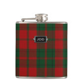 Monogramed Clan Drummond Tartan Pset Flask Heupfles (Voorkant)