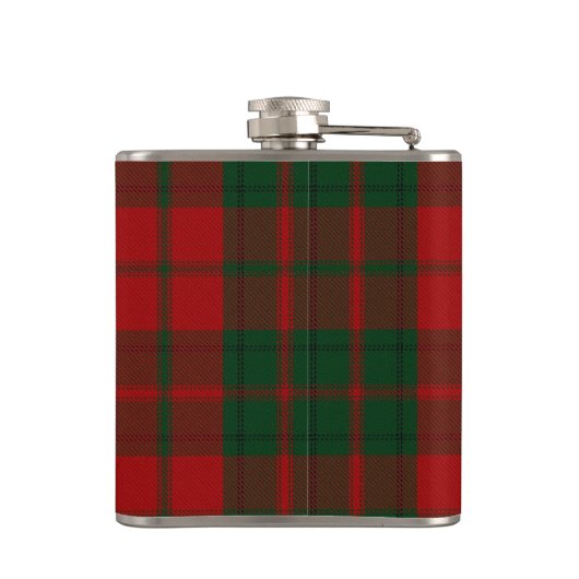 Monogramed Clan Drummond Tartan Pset Flask Heupfles (Achterkant)