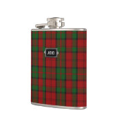 Monogramed Clan Dunbar Tartan Pset Flask Heupfles (Links)