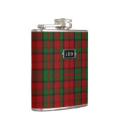 Monogramed Clan Dunbar Tartan Pset Flask Heupfles (Rechts)