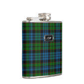 Monogramed Clan Fletcher Tartan Pset Flask Heupfles (Rechts)