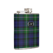 Monogramed Clan Forbes Tartan Pset Flask Heupfles (Rechts)