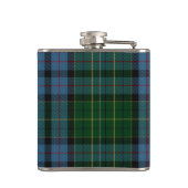 Monogramed Clan Forsyth Tartan Pset Flask Heupfles (Achterkant)