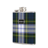 Monogramed Clan Gordon Dress Tartan Plaid Flask Heupfles (Links)