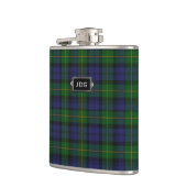 Monogramed Clan Gordon Tartan Pset Flask Heupfles (Links)