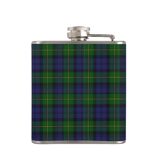 Monogramed Clan Gordon Tartan Pset Flask Heupfles (Achterkant)