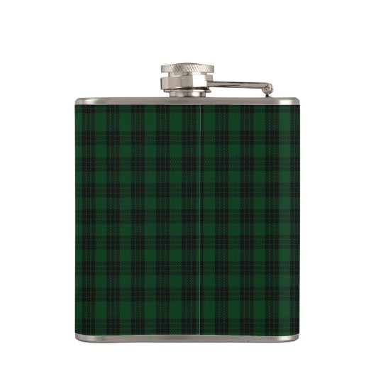 Monogramed Clan Graham Tartan Pset Flask Heupfles (Achterkant)
