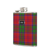 Monogramed Clan Grant Tartan Pset Flask Heupfles (Links)