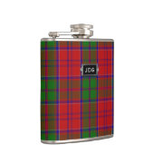 Monogramed Clan Grant Tartan Pset Flask Heupfles (Rechts)