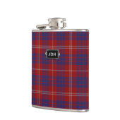 Monogramed Clan Hamilton Tartan Pset Flask Heupfles (Links)