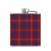 Monogramed Clan Hamilton Tartan Pset Flask Heupfles (Achterkant)