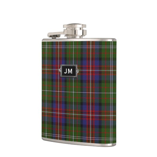 Monogramed Clan Hargis Tartan Pset Flask Heupfles (Links)