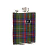 Monogramed Clan Hargis Tartan Pset Flask Heupfles (Rechts)