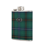 Monogramed Clan Henderson Tartan Pset Flask Heupfles (Links)