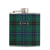 Monogramed Clan Henderson Tartan Pset Flask Heupfles (Voorkant)