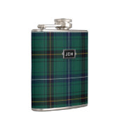 Monogramed Clan Henderson Tartan Pset Flask Heupfles (Rechts)