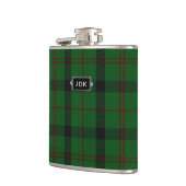 Monogramed Clan Kincaid Tartan Pset Flask Heupfles (Links)