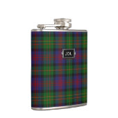 Monogramed Clan Logan Tartan Pset Flask Heupfles (Rechts)