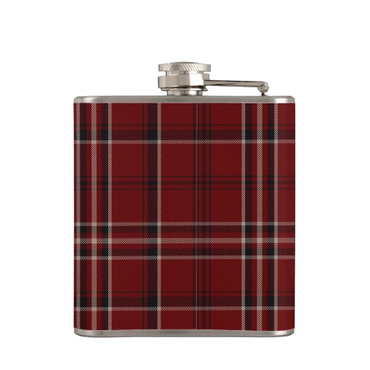 Monogramed Clan Lougheed Tartan Plaid Flask Heupfles (Achterkant)