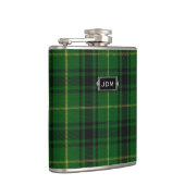 Monogramed Clan MacArthur Tartan Pset Flask Heupfles (Rechts)
