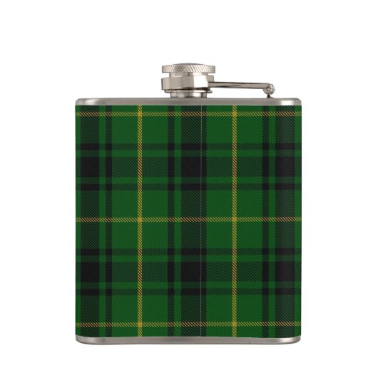 Monogramed Clan MacArthur Tartan Pset Flask Heupfles (Achterkant)