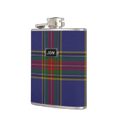 Monogramed Clan MacBeth Tartan Pset Flask Heupfles (Links)
