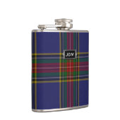 Monogramed Clan MacBeth Tartan Pset Flask Heupfles (Rechts)