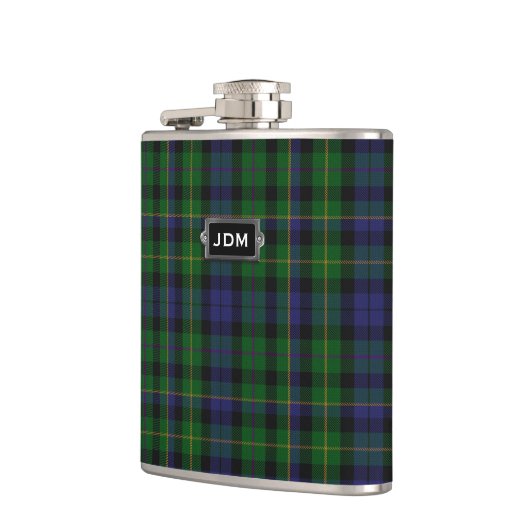 Monogramed Clan MacBride Tartan Pset Flask Heupfles (Links)