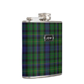 Monogramed Clan MacBride Tartan Pset Flask Heupfles (Rechts)