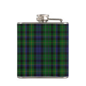 Monogramed Clan MacBride Tartan Pset Flask Heupfles (Achterkant)