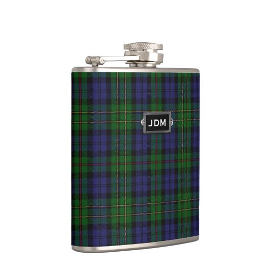 Monogramed Clan MacEwen Tartan Pset Flask Heupfles (Rechts)