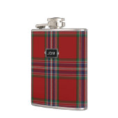 Monogramed Clan MacFarlane Tartan Pset Flask Heupfles (Links)