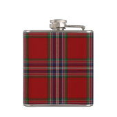 Monogramed Clan MacFarlane Tartan Pset Flask Heupfles (Achterkant)