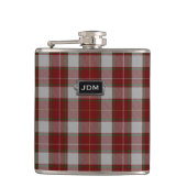Monogramed Clan MacFie Tartan Pset Flask Heupfles (Voorkant)