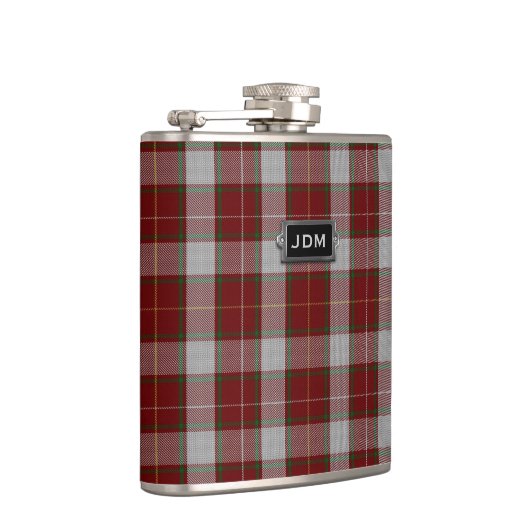 Monogramed Clan MacFie Tartan Pset Flask Heupfles (Rechts)