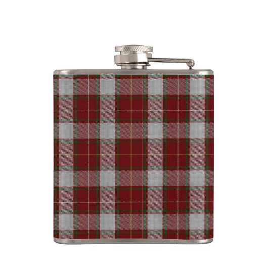 Monogramed Clan MacFie Tartan Pset Flask Heupfles (Achterkant)