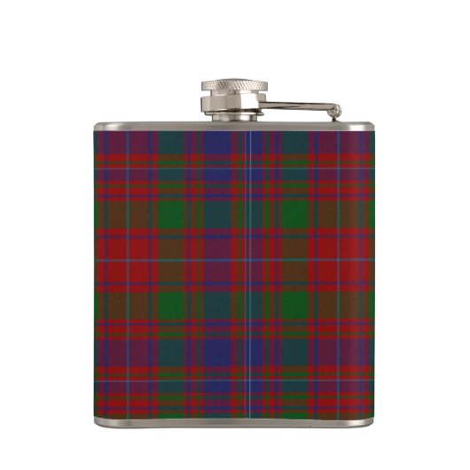 Monogramed Clan MacIntyre Tartan Spelfles Heupfles (Achterkant)