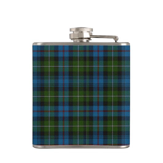 Monogramed Clan MacKenzie Tartan Pset Flask Heupfles (Achterkant)