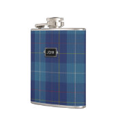 Monogramed Clan MacKerrell Tartan Pset Flask Heupfles (Links)